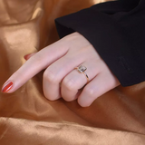 Smooth Baguette CZ Ring