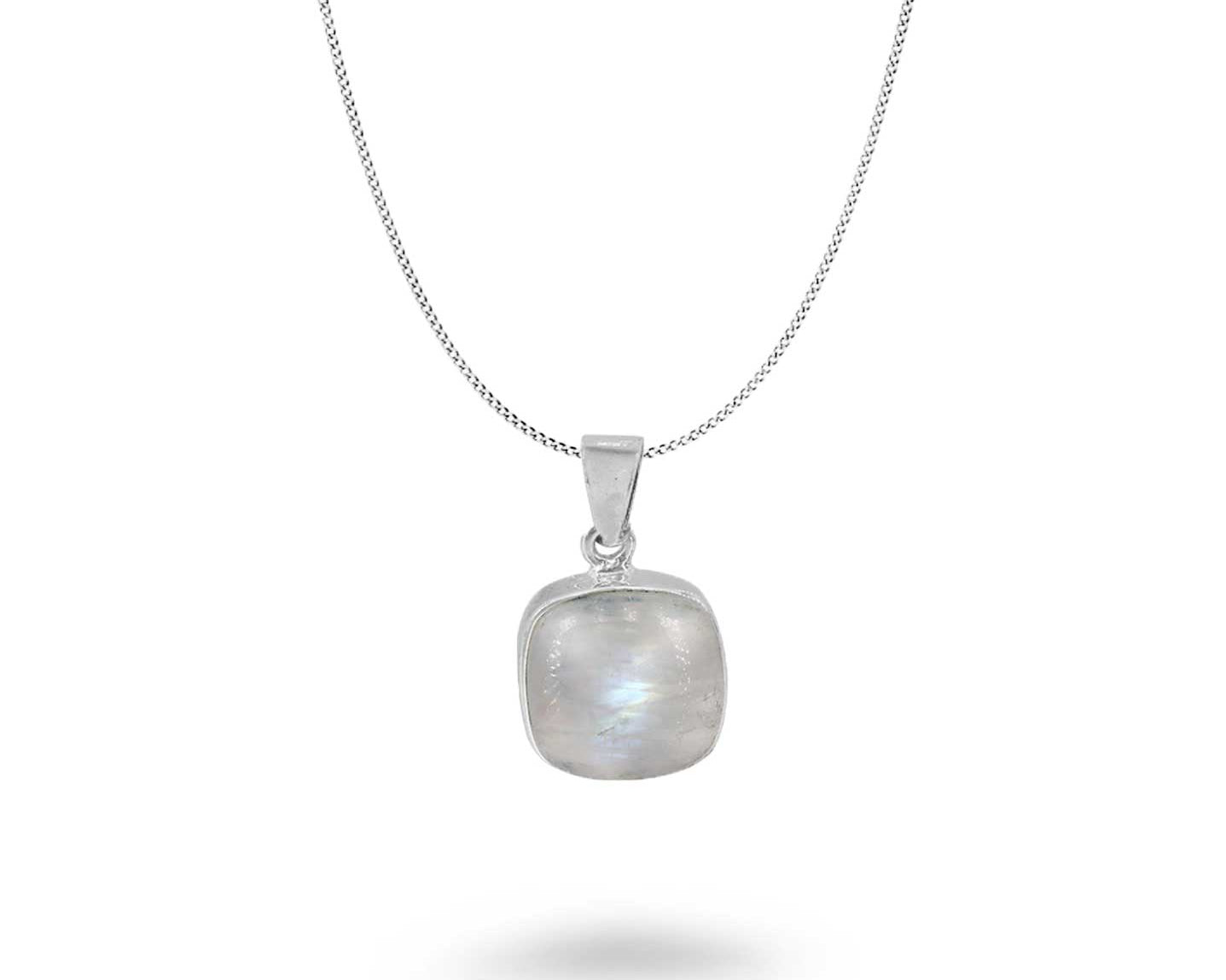 Square Gemstone Necklace