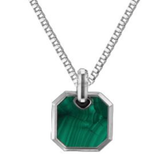 Square Semi-Precious Stone Necklace