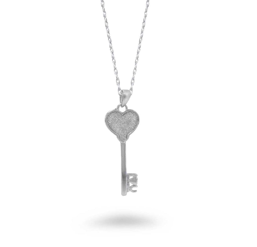 Stardust Heart Key Necklace