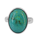 Oval Turquoise Sterling Silver Ring