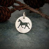 Horse Circle Cutout Necklace