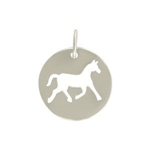 Horse Circle Cutout Necklace