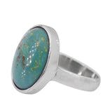 Oval Turquoise Sterling Silver Ring