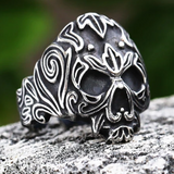 Stylized Skull Signet Ring