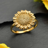 Bronze Sunflower Ring