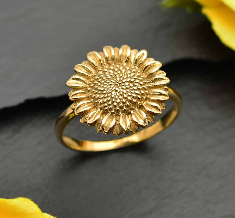 Bronze Sunflower Ring