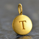 Circle Capital Letters Necklace