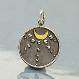Moon Talisman with Stars Necklace