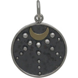 Moon Talisman with Stars Necklace