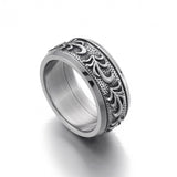 Oxidized textured Men's Ring