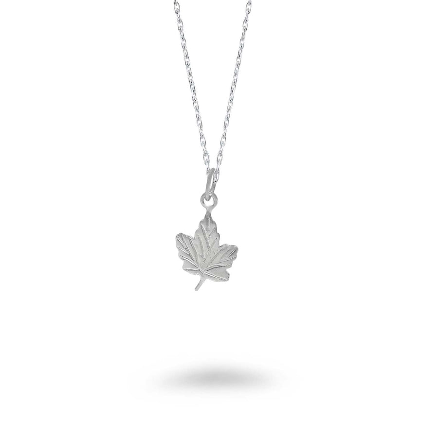 Maple Leaf with Detail Necklace