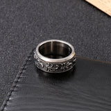 Oxidized textured Men's Ring