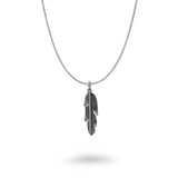 Thin Realistic Feather Necklace