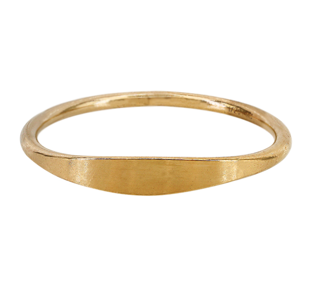 14KT Gold Filled Thin Signet Ring
