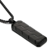 Tire Tread Dogtag Necklace