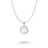 Halo CZ Tree of Life Necklace