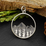 Round Tree and Mountain Necklace
