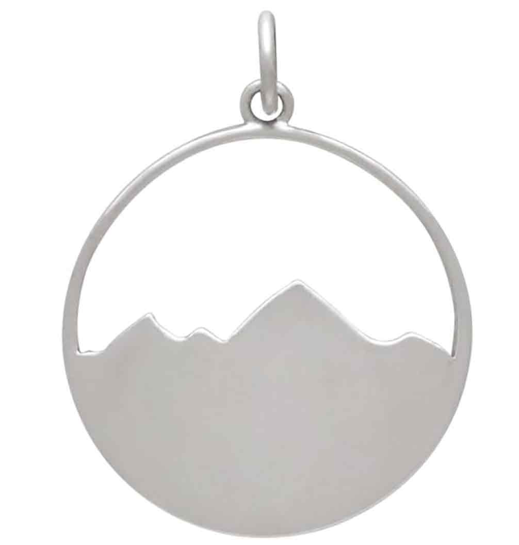 Round Tree and Mountain Necklace