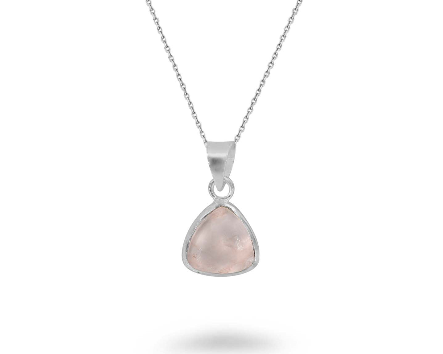 Triangular Shaped Gemstone Necklace