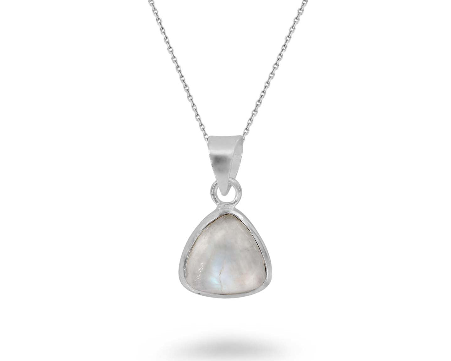 Triangular Shaped Gemstone Necklace