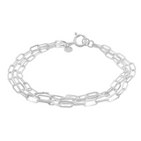 Triple Layered Paperclip Bracelet