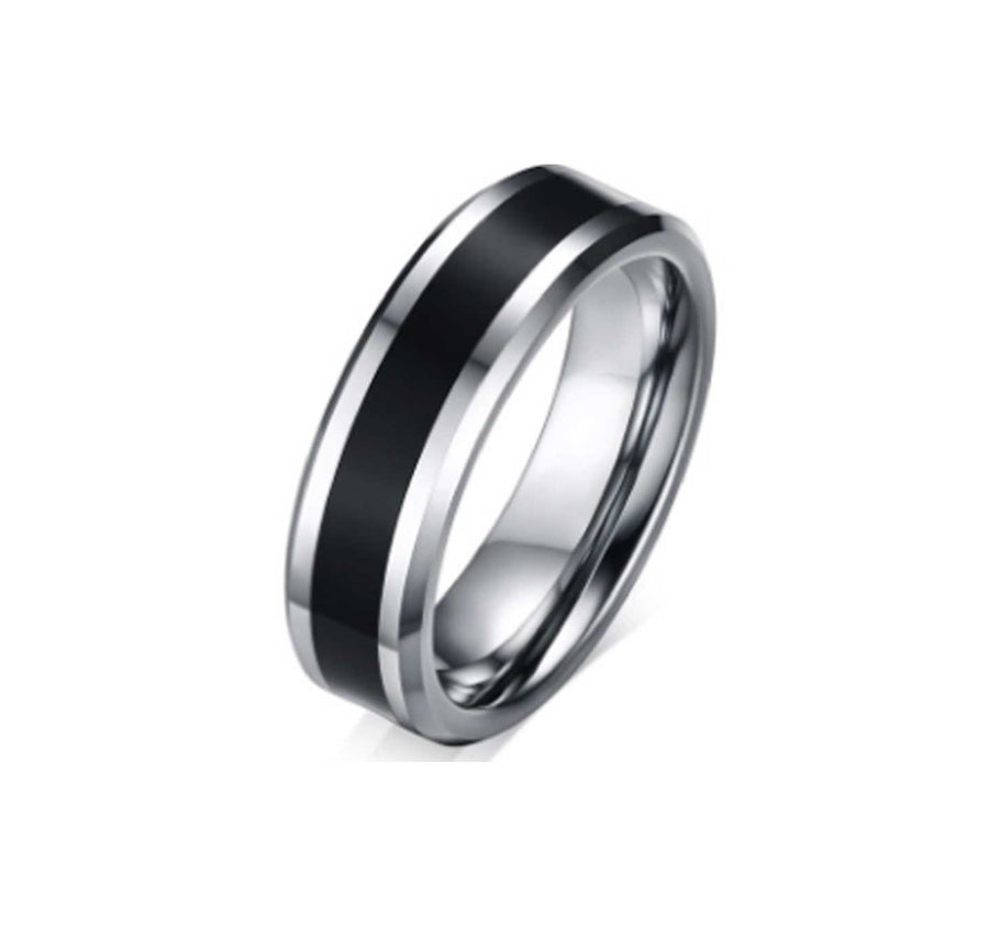 Tungsten Black Epoxy Ring 6mm