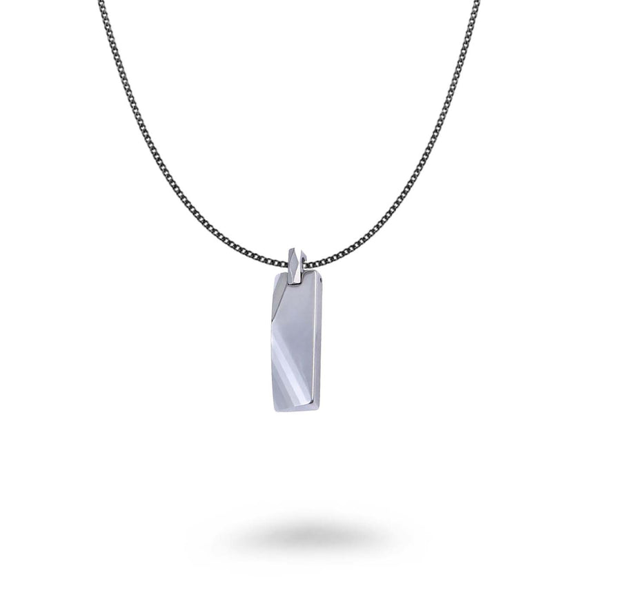 Tungsten Dogtag Pendant Necklace