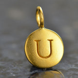 Circle Capital Letters Necklace