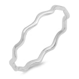 Wavy Thin Band Ring