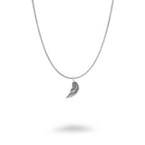 18mm Oxidized Angel Wing Necklace