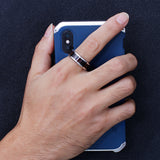 Stainless Steel Wood Inlay Ring